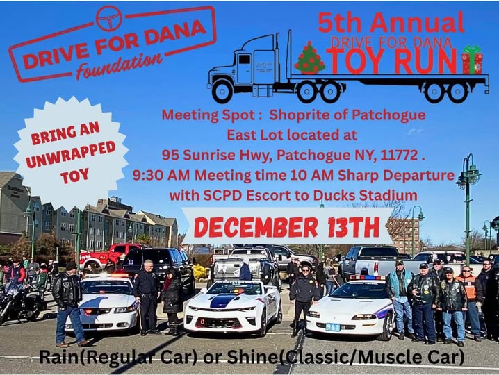 Drive for Dana 5th Annual Toy Run, Patchogue, NY
