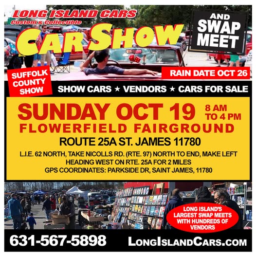 LI Cars presents Car Show & Swap Meet, St. James, NY