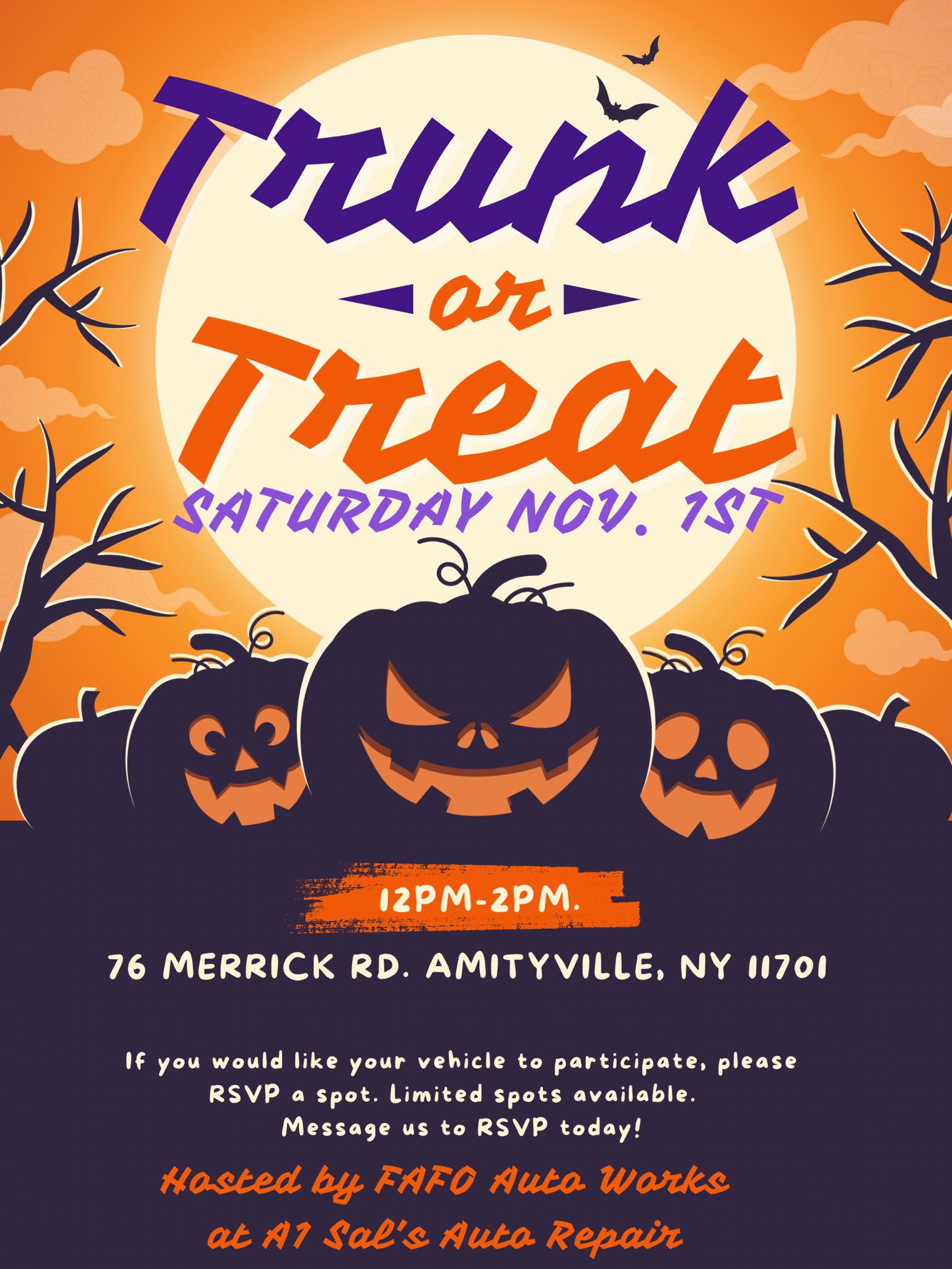 FAFO Auto Works Halloween Trunk or Treat, Amityville, NY