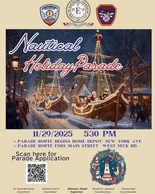 The Town of Huntington’s Nautical Holiday Parade, Huntington, NY