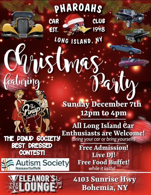 The Pharoah’s Car Club of Long Island Meet & Christmas Party