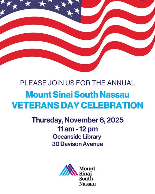 The Annual Mount Sinai South Nassau Veterans Day Celebration, Oceanside, NY