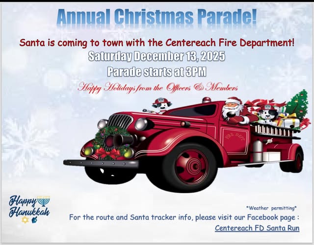 The Centereach FD Annual Christmas Parade, Centereach, NY