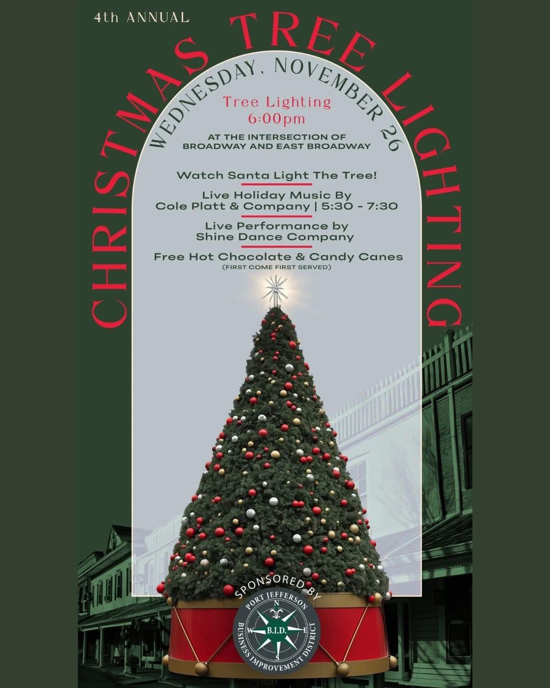 The 4th Annual Christmas Tree Lighting Show, Port Jefferson, NY