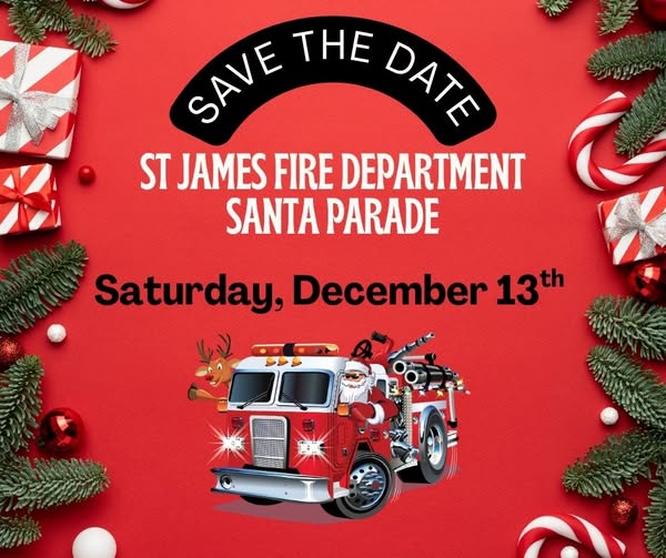 The St. James Fire Department Santa Parade, St. James, NY
