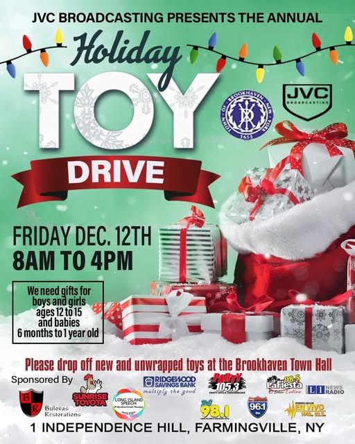 JVC Broadcasting Annual Holiday Toy Drive, Farmingville, NY