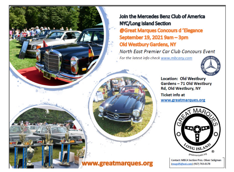 Mercedes Benz, Porsche, BMW Concours d’Elegance, Old Westbury, NY
