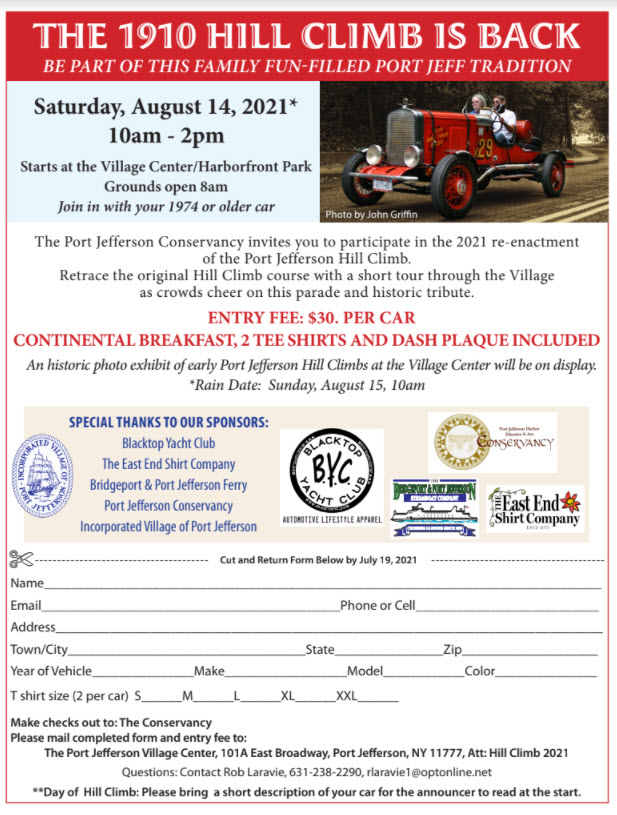 The 1910 Port Jefferson Hill Climb, Pt. Jefferson, NY