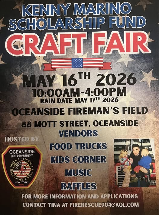 The Kenny Marino Scholarship Fund Craft Fair & Swap, Oceanside, NY
