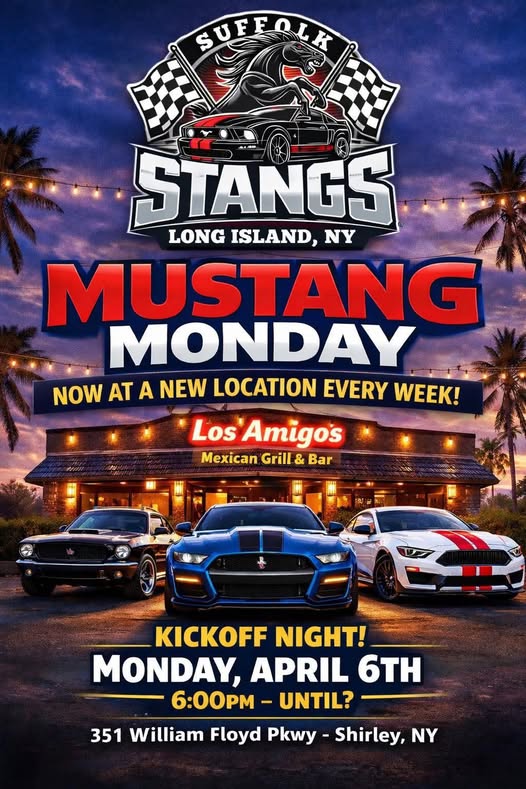 Suffolk Stangs of LI Mustang Monday, Shirley, NY