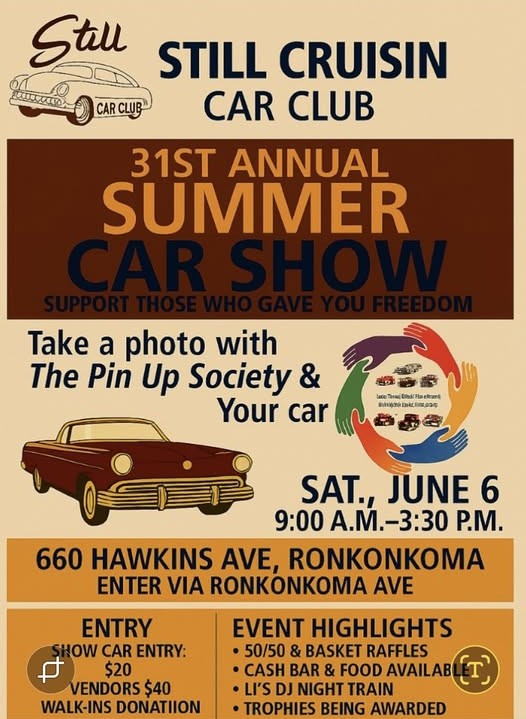 The Still Cruisin Car Club 31st Annual Summer Car Show, Ronkonkoma, NY