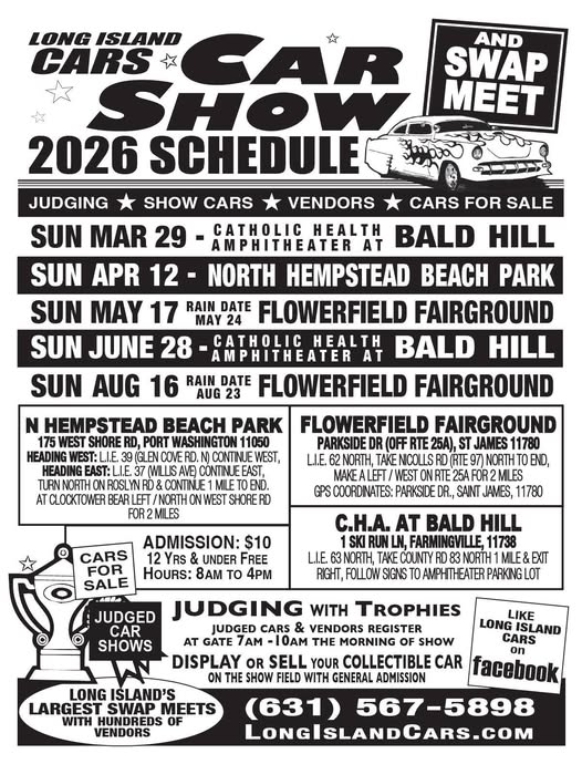  Long Island Cars Car Show & Swap Meet, St. James, NY