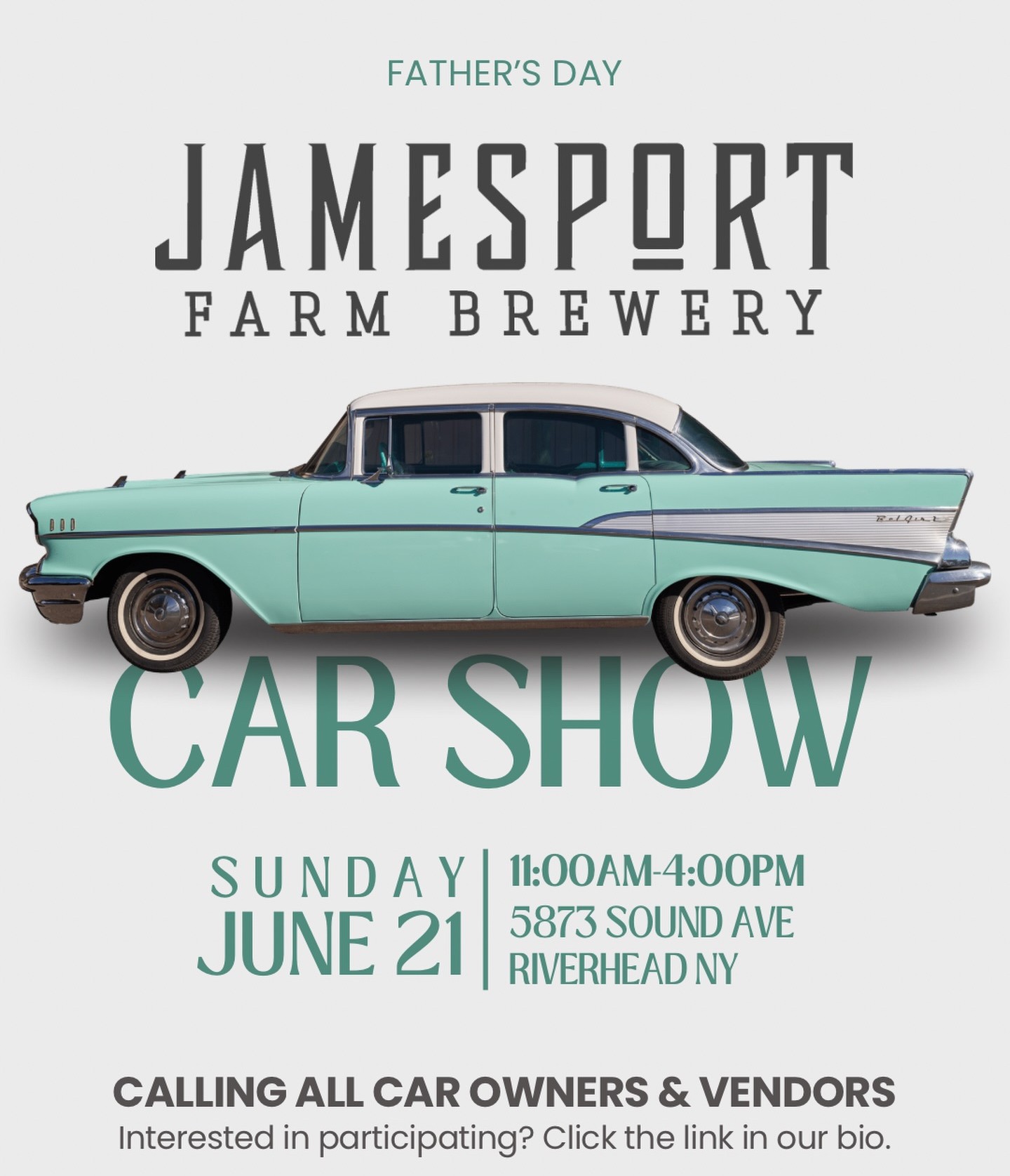 Father’s Day Car Show at the Jamesport Farm Brewery, Riverhead, NY