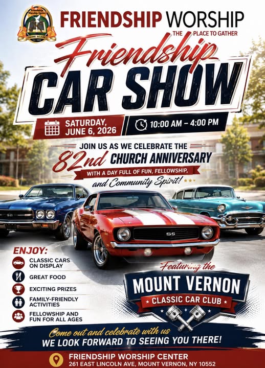 The Friendship Worship Car Show, Mount Vernon, NY