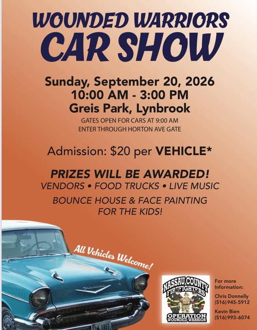 The Wounded Warriors Car Show, Lynbrook, NY