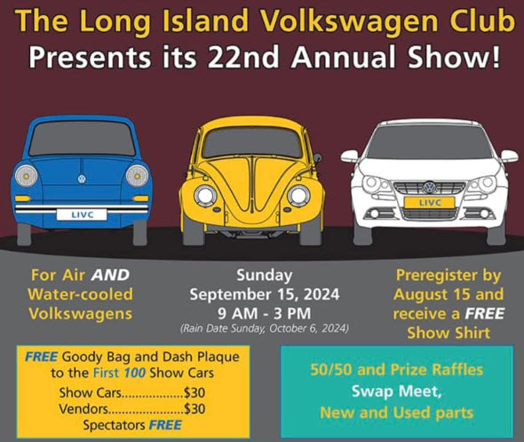 The Long Island Volkswagen Club’s 22nd Annual Show, Riverhead, NY