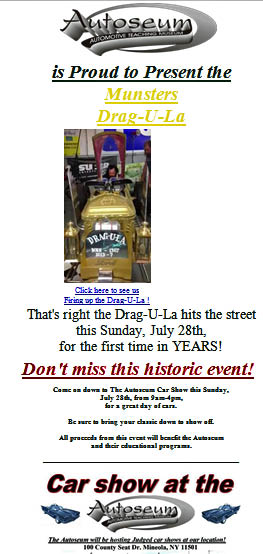 Car Show at the Autoseum, Mineola