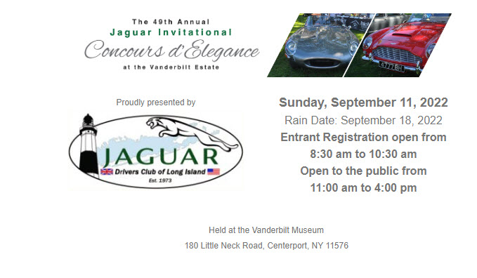 The 49th Annual Jaguar Annual Invitational Concours d’ Elegance, Centerport, NY
