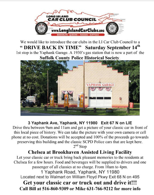 Long Isand Car Club Council “Drive Back In Time” Event, Yaphank, NY