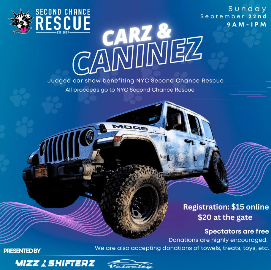 Second Chances Rescue Carz & Caninez Car Show, Westbury, NY