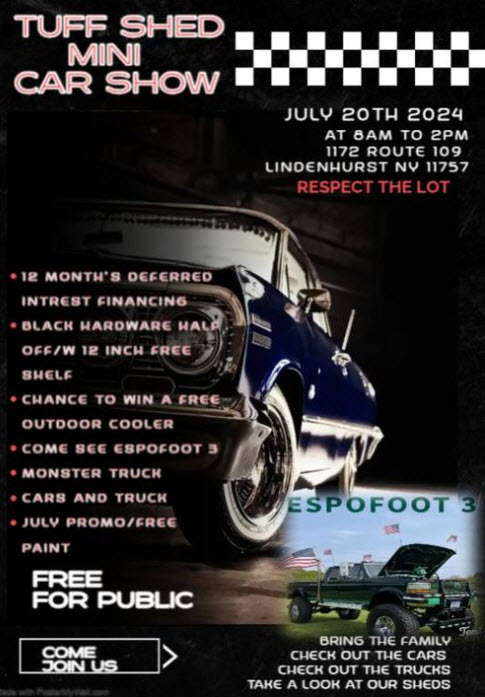 The Tuff Shed Mini Car Show, Lindenhurst, NY