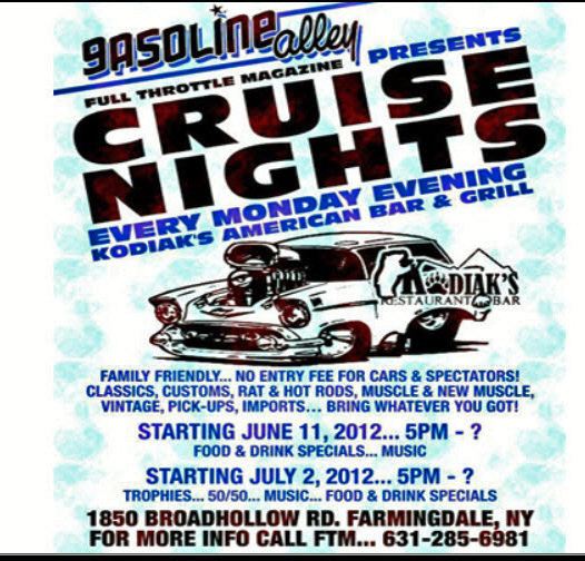 Kodiak’s American Bar & Grill Cruise Night, Farmingdale