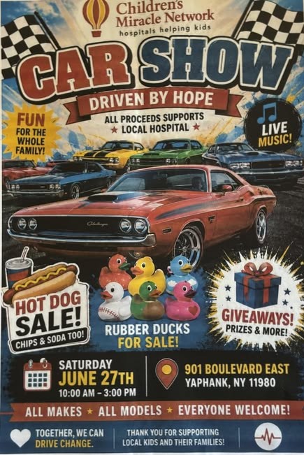 The Children’s Miracle Network Car Show, Yaphank, NY