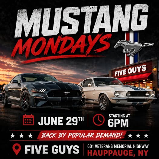 Mustang Monday Car Meet-Up, Hauppauge, NY