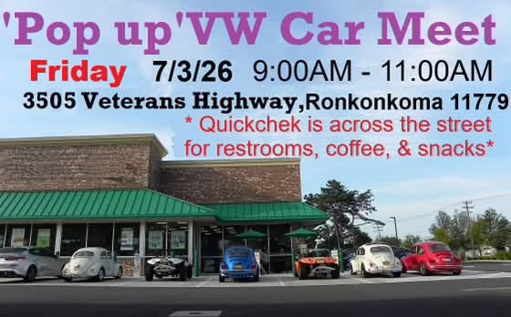 The POP-UP VW Car Meet, Ronkonkoma, NY