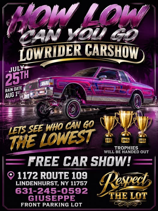 The How Low Can You Go Lowrider Car Show, Lindenhurst, NY