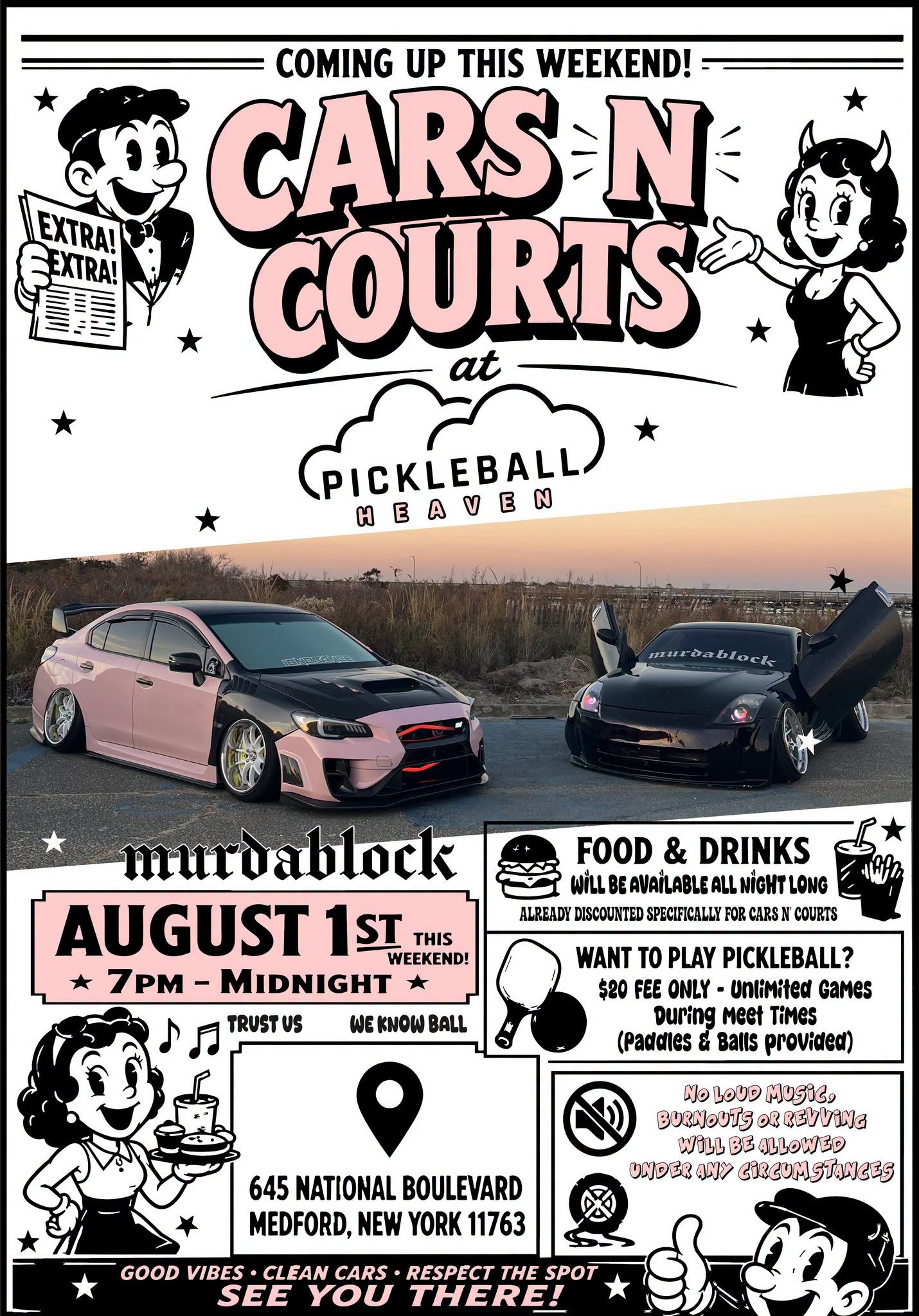 The Cars N Courts Meet-Up, Medford, NY