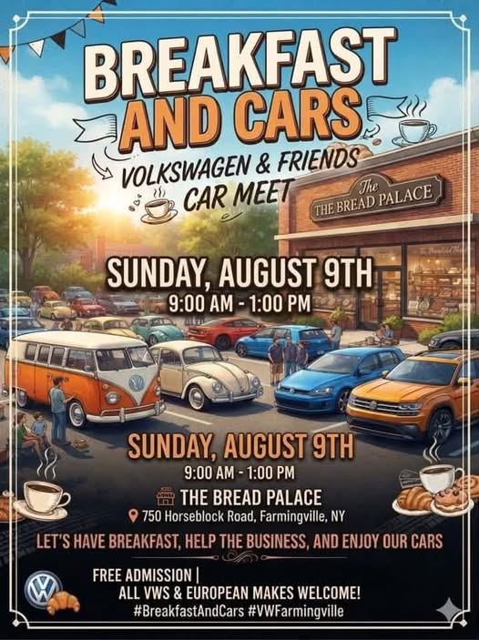 The Breakfast & Cars VW & Friends Car Meet, Farmingville, NY