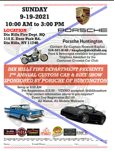 Dix Hills FD 7th Annual Car Show, Dix Hills, NY