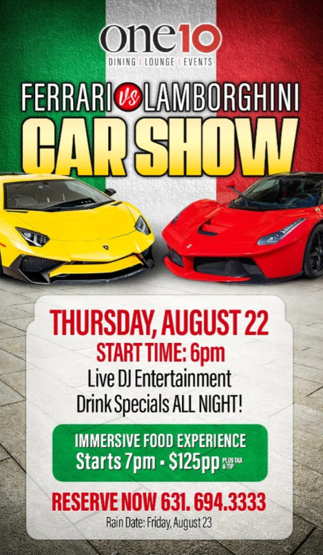 One 10 Events Ferrari vs Lamborghini Car Show,
