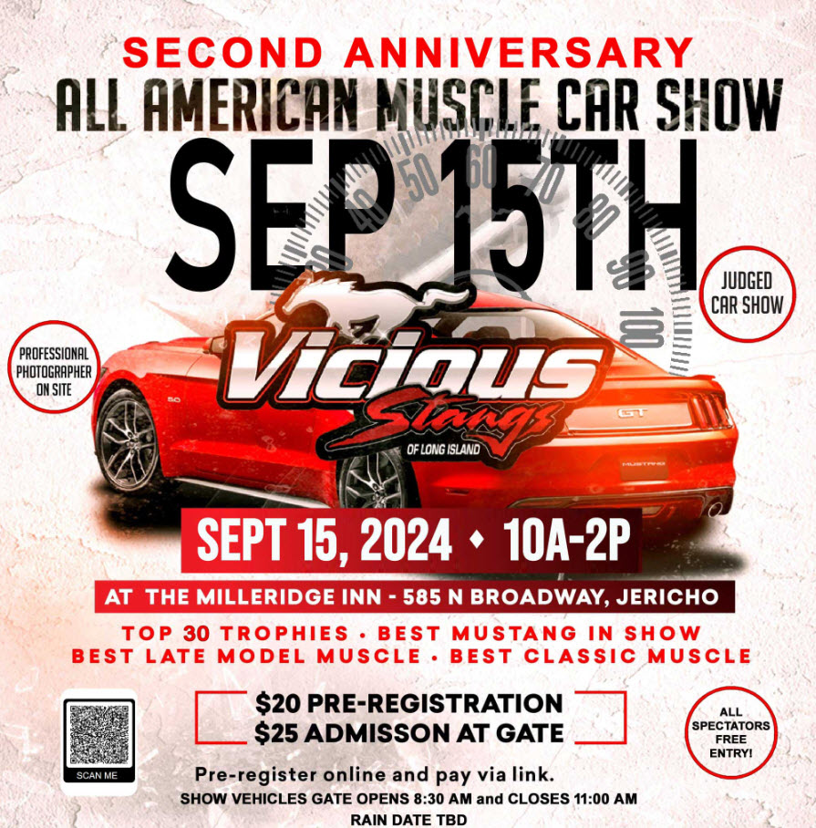 2nd Annual All American Muscle Car Show, Jericho, NY
