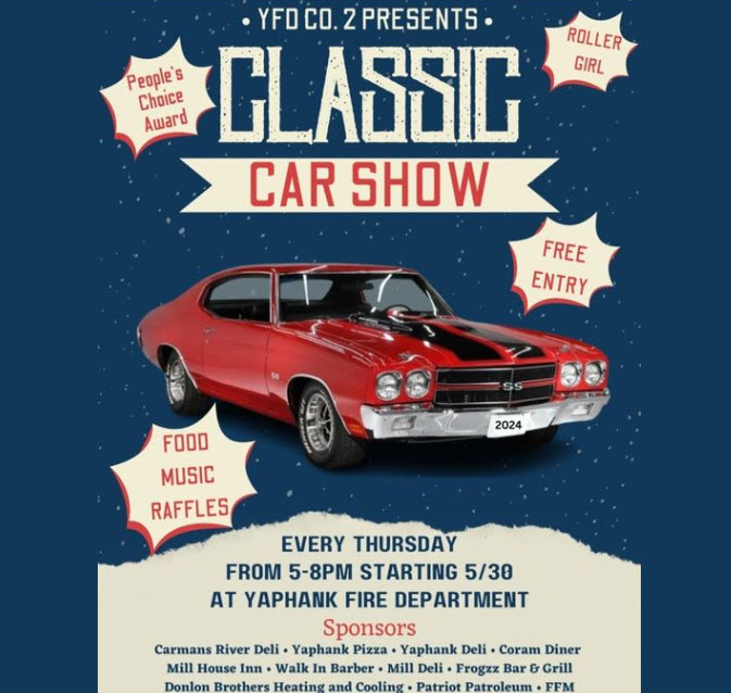 Yaphank Fire Department Co. 2 Classic Car Show, Yaphank, NY