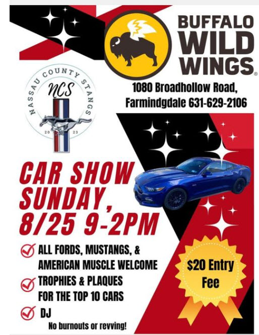 The Buffalo Wild Wings Car Show, Farmingdale, NY