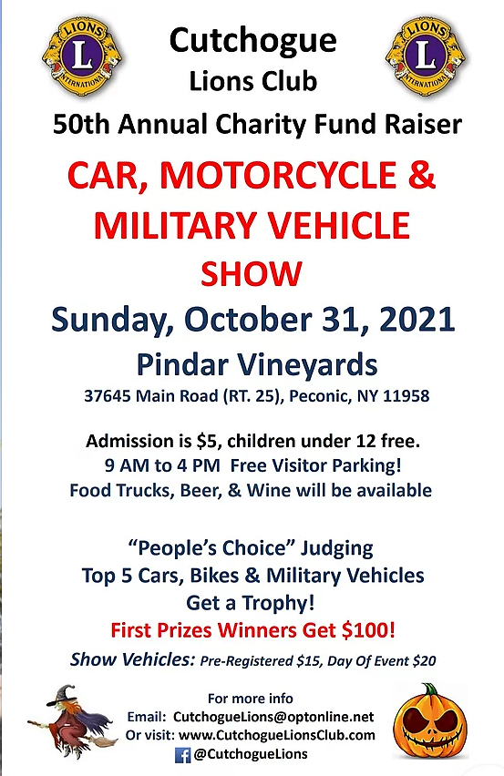 50th Annual Cutchogue Lions Club Charity Car Show, Peconic, NY