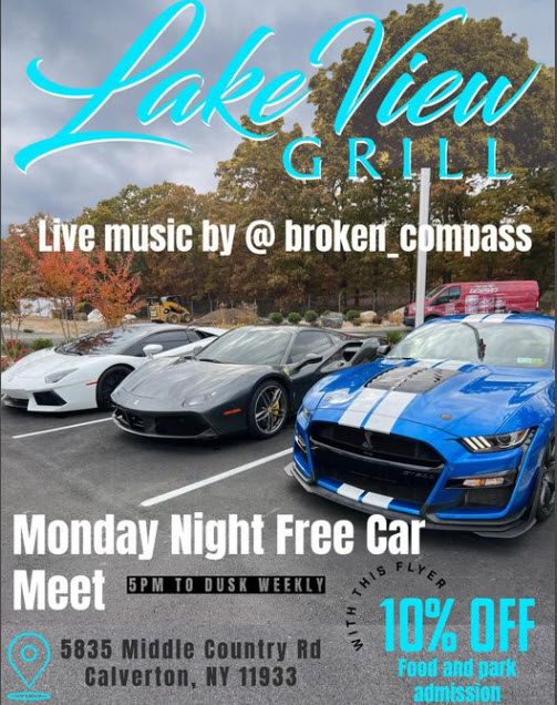 Lakeview Grill Monday Night Car Meet, Calverton, NY