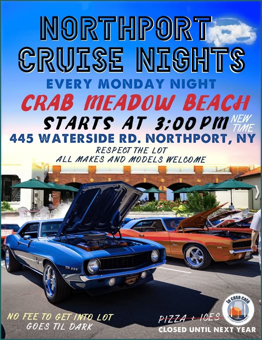 The Monday Night Cruise Night & Car Meet-Up. Northport, NY