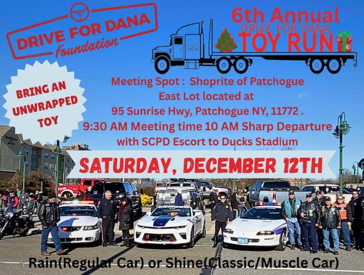 Drive for Dana 6th Annual Toy Run, Patchogue, NY