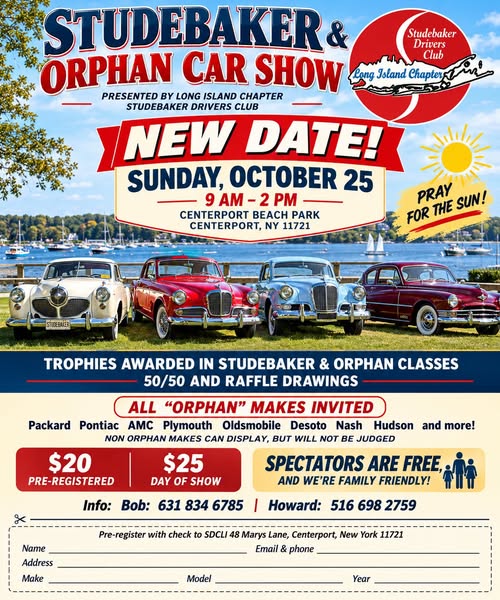The Studebaker & Orphan Car Show, Centerport, NY