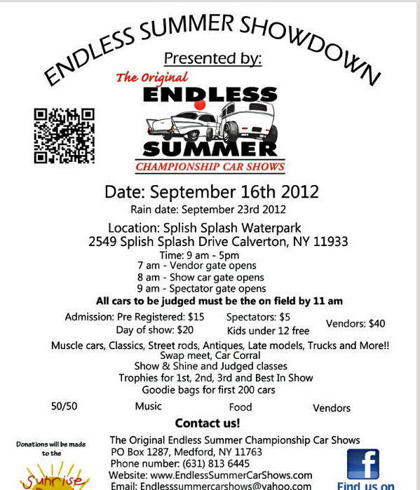 Endless Summer Showdown Car Show, Calverton, NY
