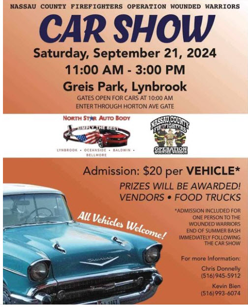 Nassau County Firefighters Operation Wounded Warriors Car Show, Lynbrook, NY