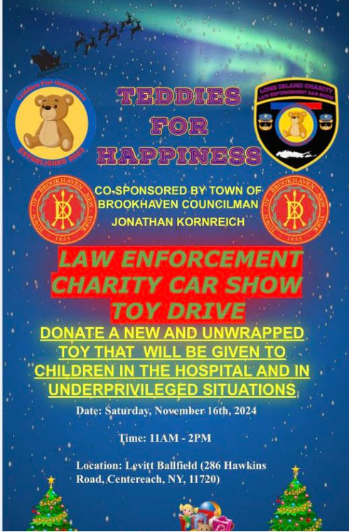 Law Enforcement Charity Car Show & Toy Drive, Centereach, NY