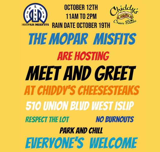 The Mopar Misfits Car Club Meet & Greet Show, West Islip, NY