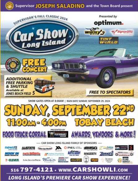 Town of Oyster Bay Tobay Beach Classic Car Show, LI., Massapequa, NY