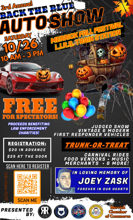 3rd Annual Back The Blue Auto Show, Merrick, NY