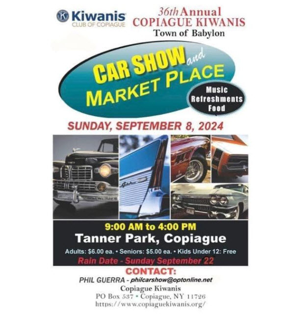 Copiague Kiwanis 36th Annual Car Show-2024, Copiague, NY
