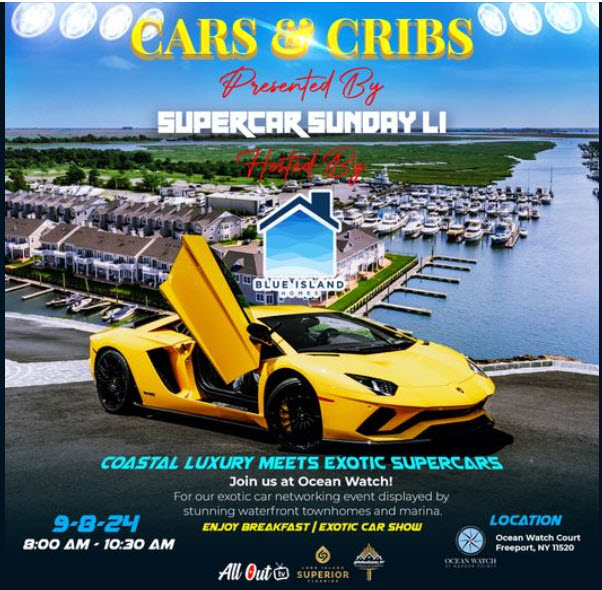 Super Car Sunday’s Cars & Cribs Show, Freeport, NY